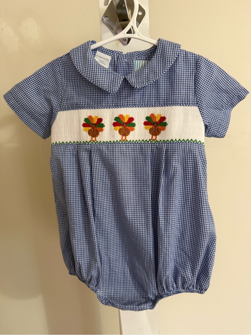 Southern Sunshine Smocked Thanksgiving Bubble